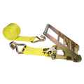 Us Cargo Control 4" x 20' Yellow Ratchet Strap w/ Wire Hooks 8520WH-Y
